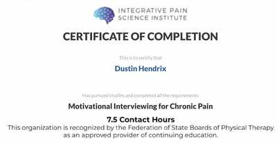 Motivational Interviewing For Pain