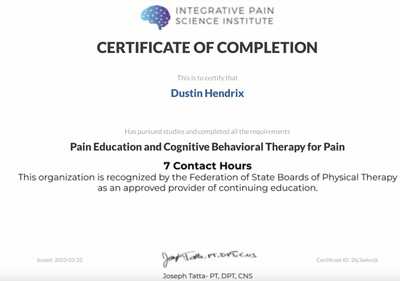 Cognitive Behavioral Therapy For Pain